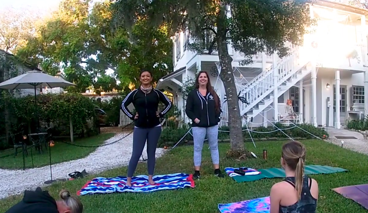 Debbie Sheme & Stephanie Kite— Yoga from the Ximenez Fatio House