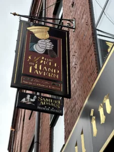 The Bell in Hand Tavern sign